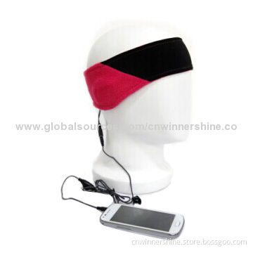 Sports Sweatbands/Headband Headphones with Winter Warm Wired Audio Headphones
